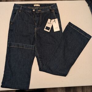 Oat New York Dark Blue Flare Jeans